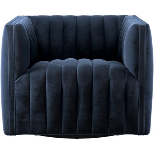 Vivian Swivel Chair, Sapphire Navy 2 Vivian Swivel Chair, Sapphire Navy