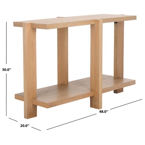 Vespera Rectangle Wood Console Table 8 Vespera Rectangle Wood Console Table