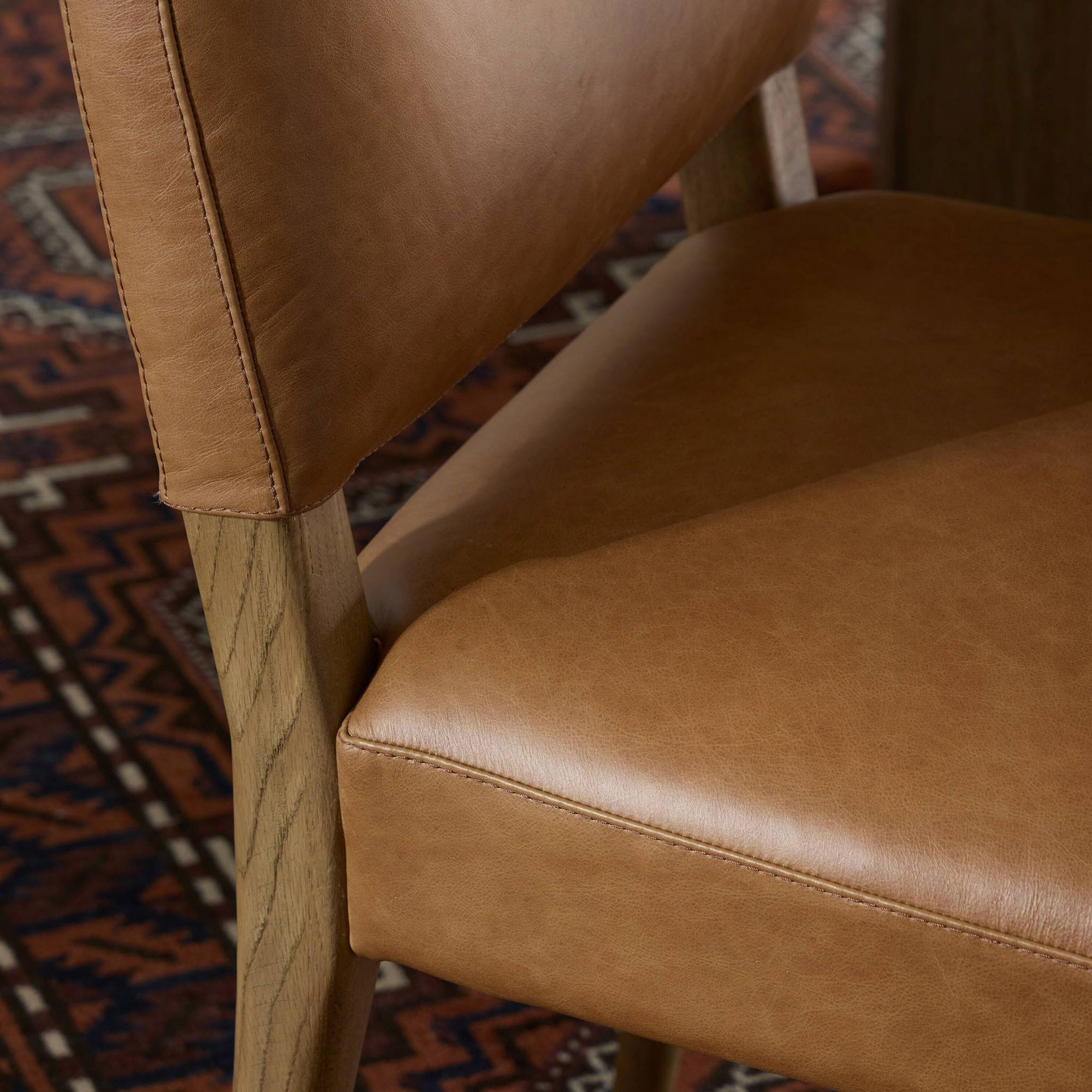 Zelda Dining Chair, Chaps Saddle Leather 11 Zelda Dining Chair, Chaps Saddle Leather