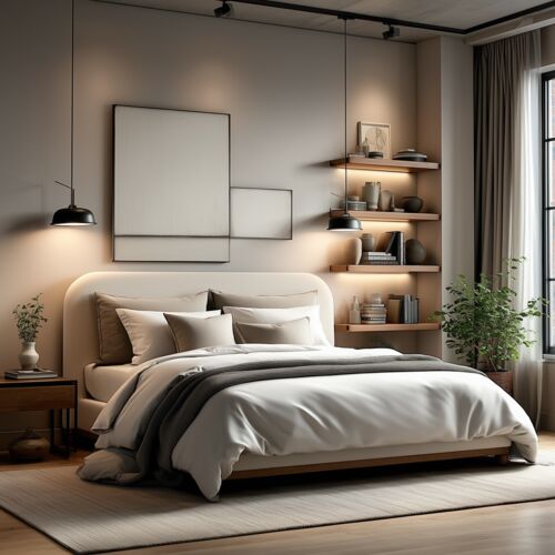 Rovinj Upholstered Linen Bed, Canvas 2 Rovinj Upholstered Linen Bed, Canvas