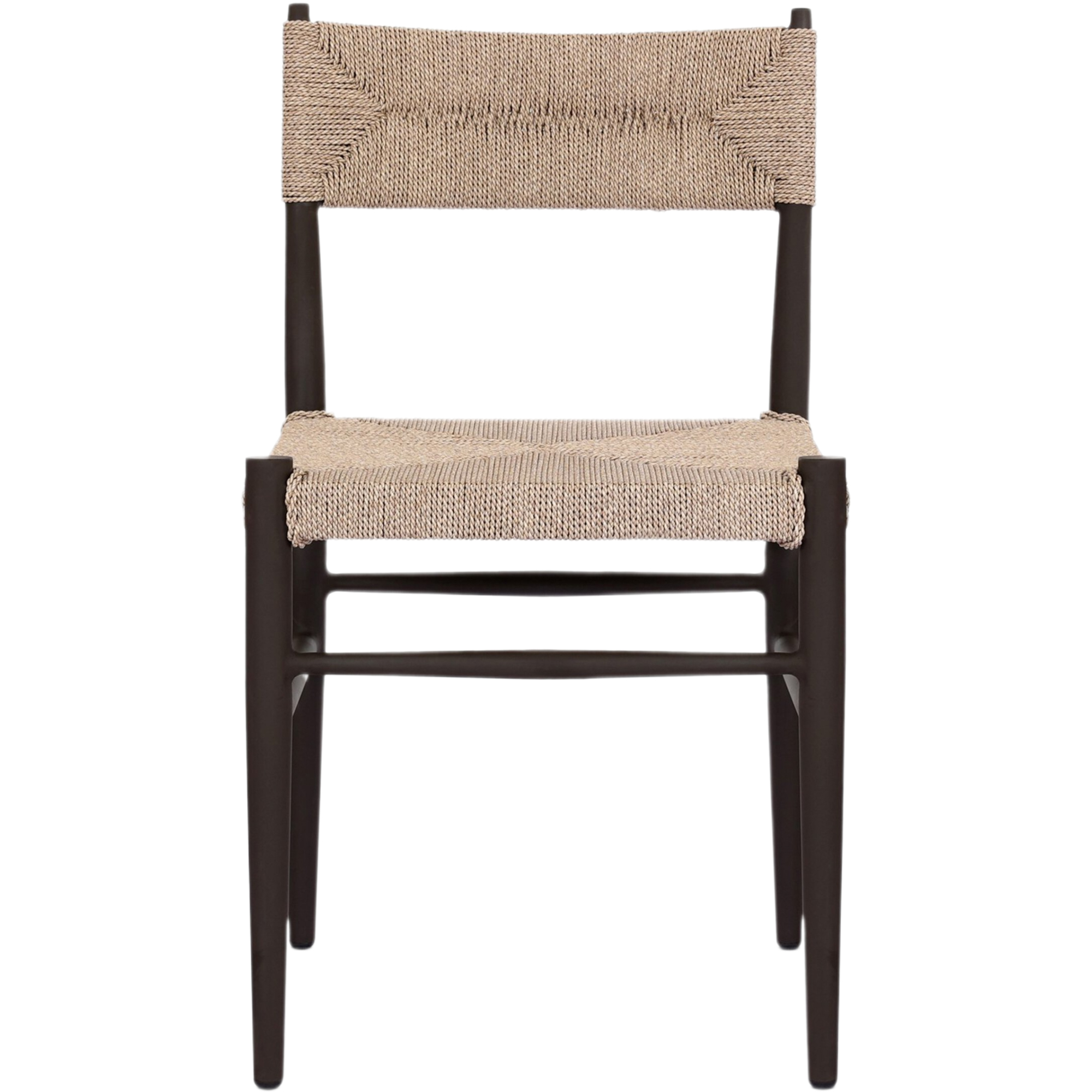 Mabel Outdoor Wicker/Iron Dining Chair, Textured Dune 3 Mabel Outdoor Wicker/Iron Dining Chair, Textured Dune