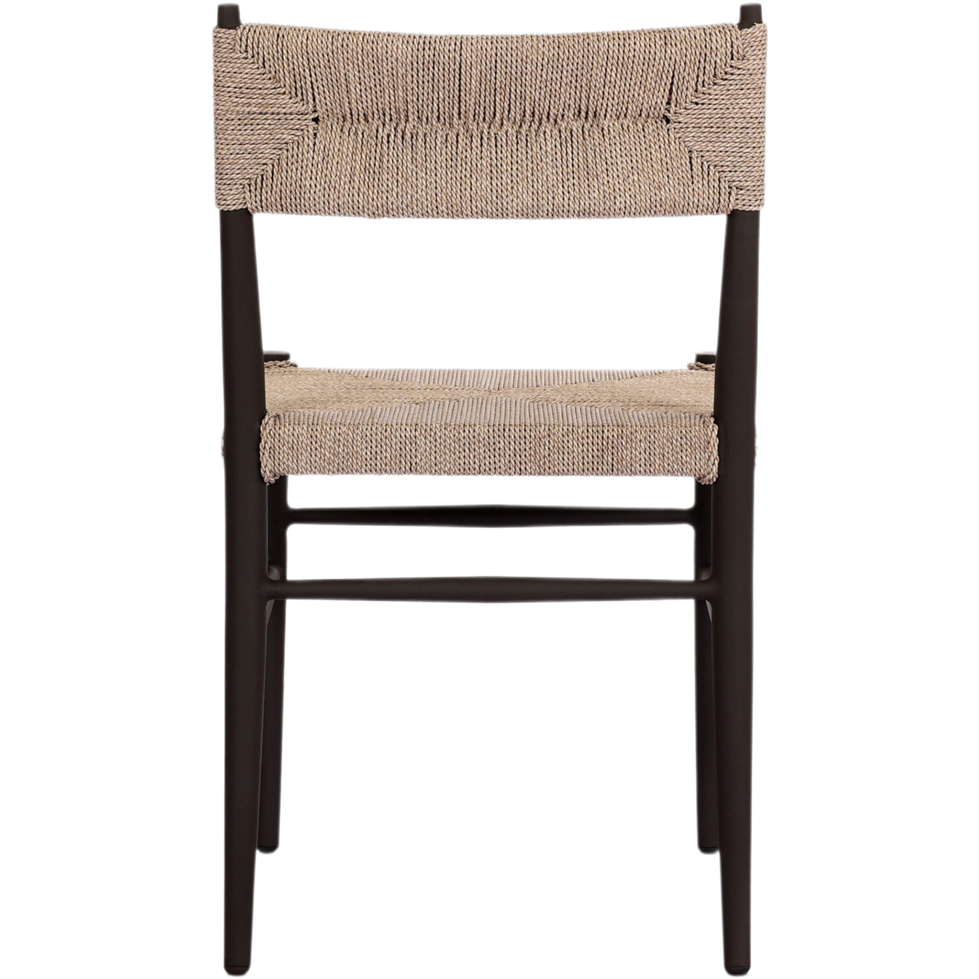 Mabel Outdoor Wicker/Iron Dining Chair, Textured Dune 5 Mabel Outdoor Wicker/Iron Dining Chair, Textured Dune