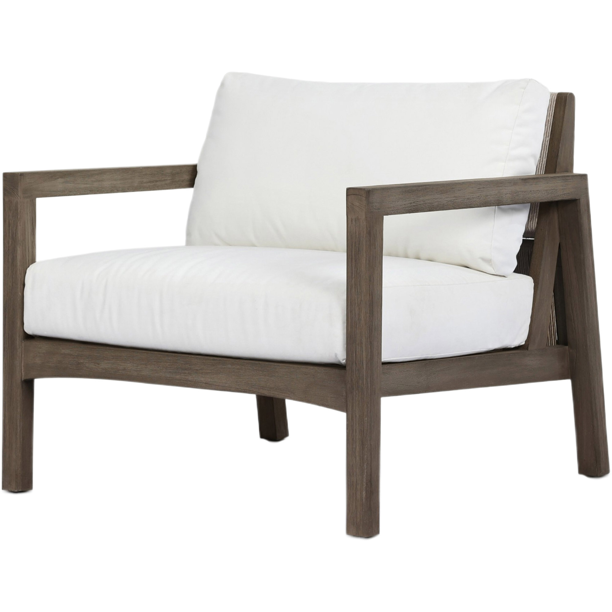 Lyraen Outdoor Woven-Back Teak Chair, Arashi Salt 1 Lyraen Outdoor Woven-Back Teak Chair, Arashi Salt