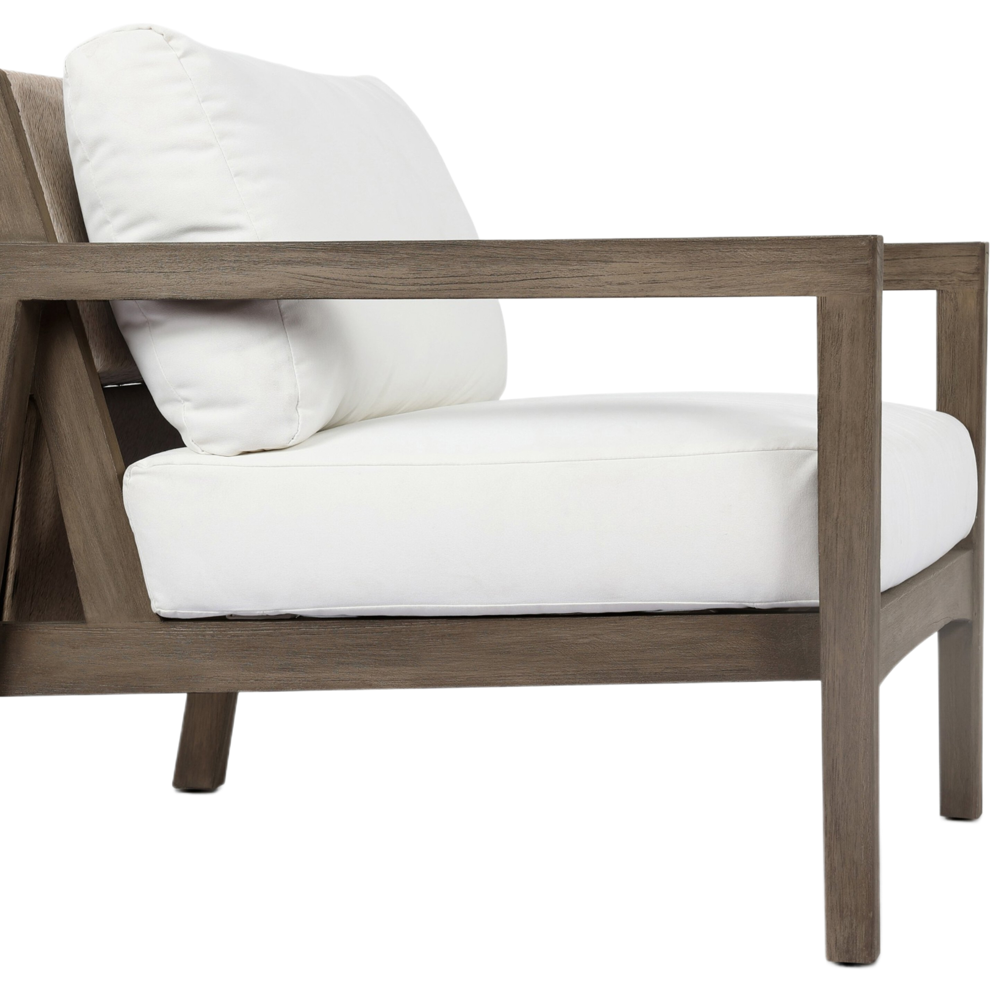 Lyraen Outdoor Woven-Back Teak Chair, Arashi Salt 12 Lyraen Outdoor Woven-Back Teak Chair, Arashi Salt