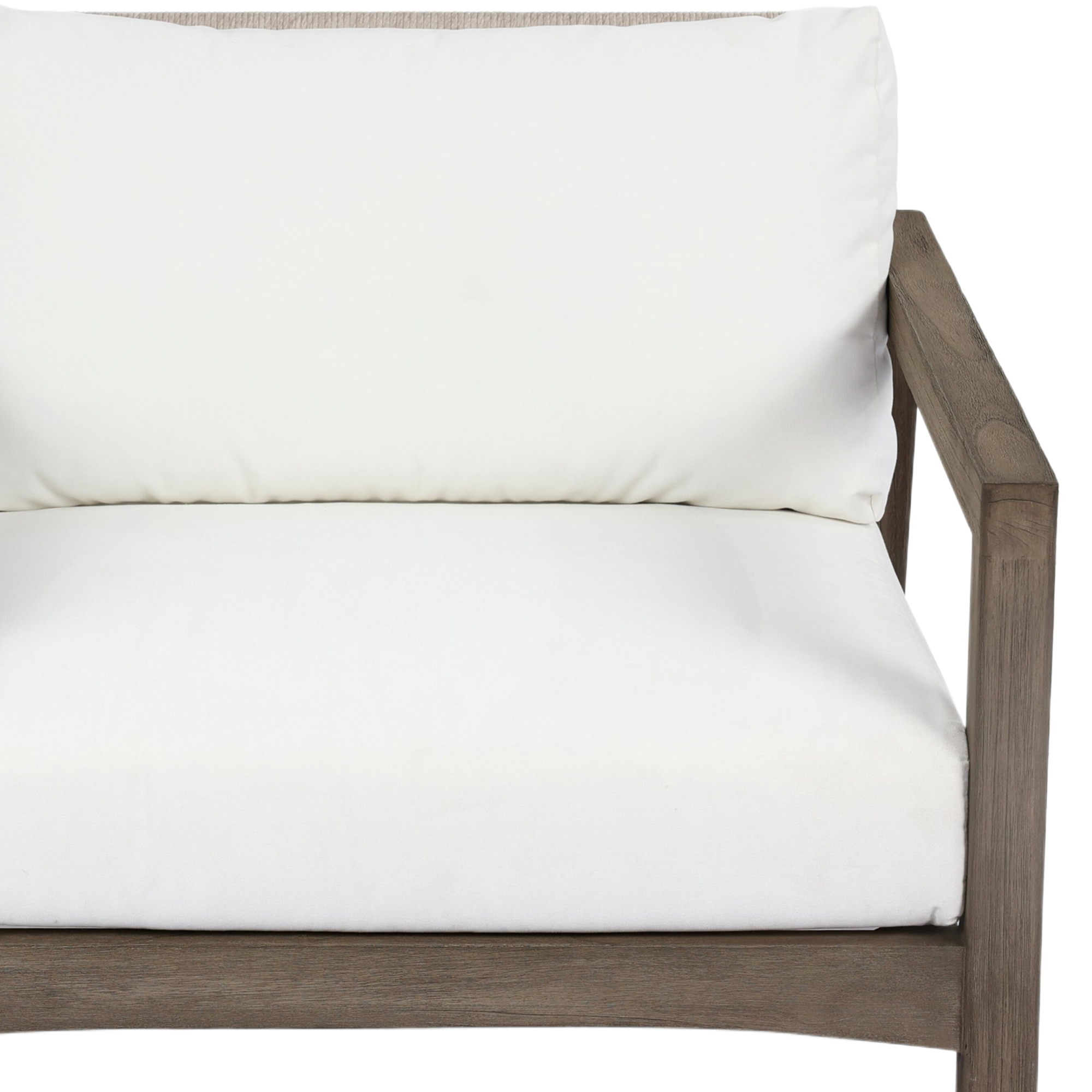 Lyraen Outdoor Woven-Back Teak Chair, Arashi Salt 13 Lyraen Outdoor Woven-Back Teak Chair, Arashi Salt