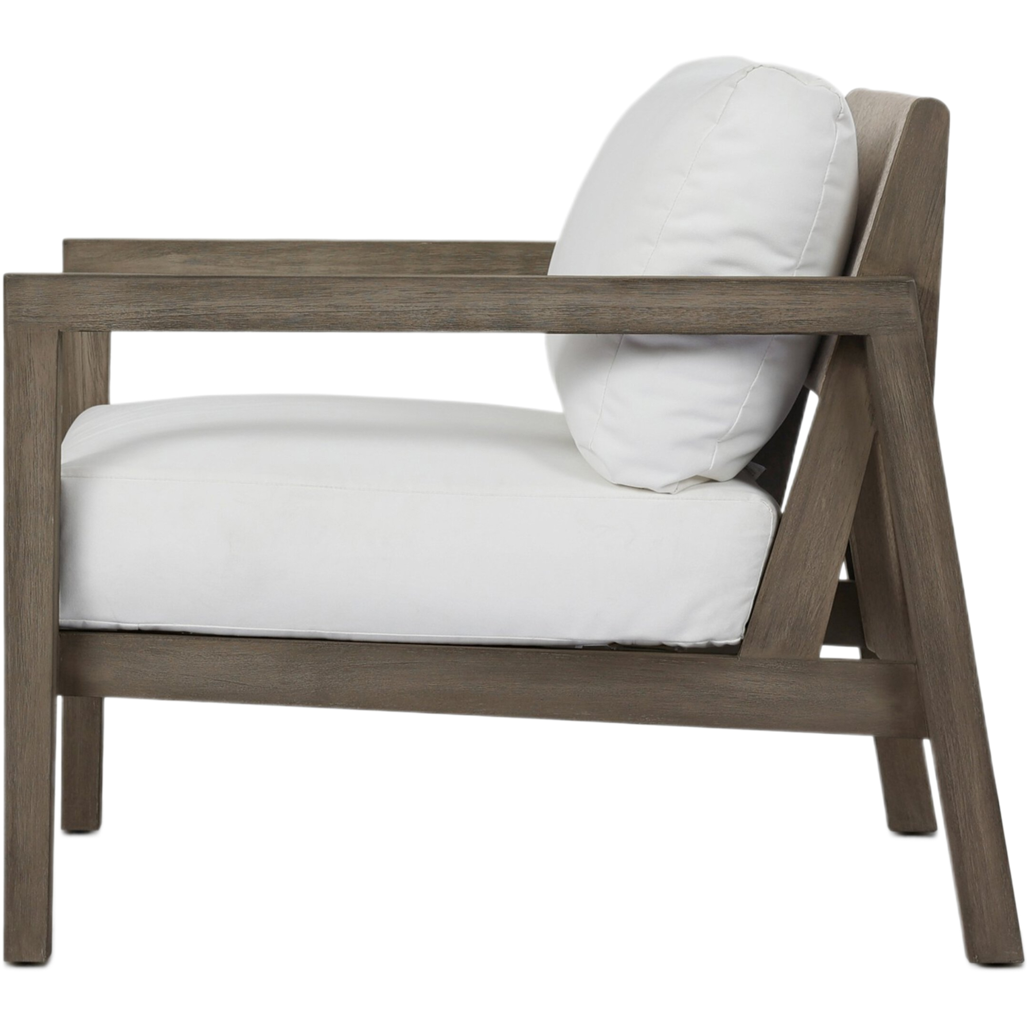 Lyraen Outdoor Woven-Back Teak Chair, Arashi Salt 5 Lyraen Outdoor Woven-Back Teak Chair, Arashi Salt