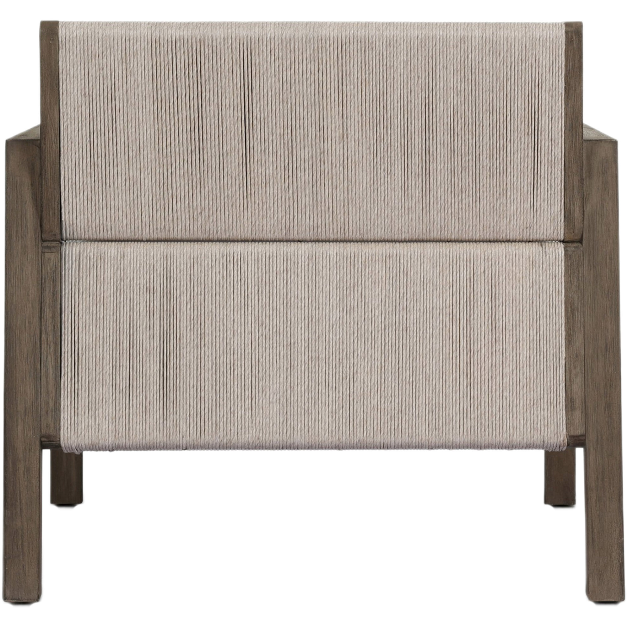 Lyraen Outdoor Woven-Back Teak Chair, Arashi Salt 6 Lyraen Outdoor Woven-Back Teak Chair, Arashi Salt