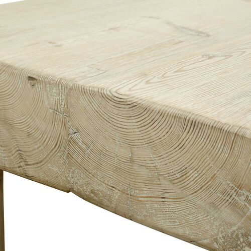 Brianne Rectangular Coffee Table, Natural 4 Brianne Rectangular Coffee Table, Natural