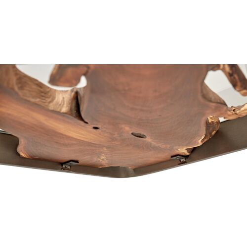 Candess Side Table, Teak/Gray 5 Candess Side Table, Teak/Gray