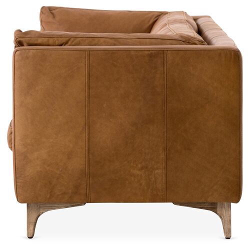 Deeba Sofa, Camel Leather 3 Deeba Sofa, Camel Leather