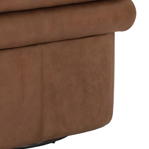 Ollie Leather Swivel Chair, Palermo Cognac 7 Ollie Leather Swivel Chair, Palermo Cognac