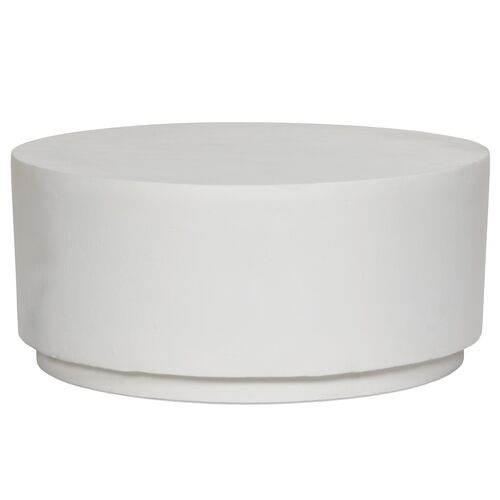 Veronica Outdoor Aluminum Coffee Table, Matte White