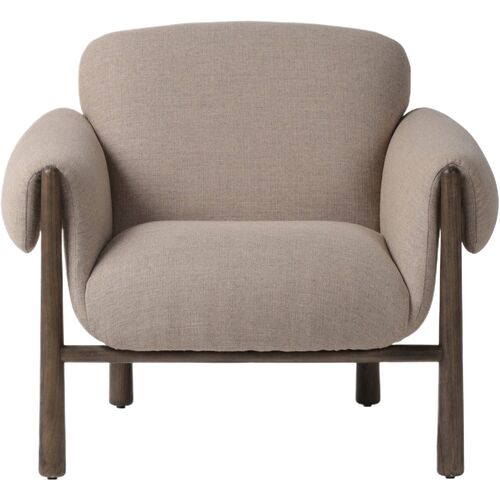 Kellan Linen Chair, Alcala Taupe 4 Kellan Linen Chair, Alcala Taupe