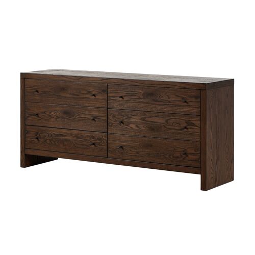Hank 6-Drawer Dresser, Umber Oak 1 Hank 6-Drawer Dresser, Umber Oak
