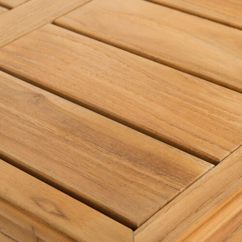 Finnian Outdoor End Table, Natural Teak 4 Finnian Outdoor End Table, Natural Teak