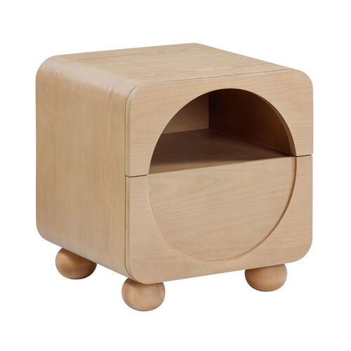 Lunar Rise 1-Drawer Nightstand, Natural Ash 1 Lunar Rise 1-Drawer Nightstand, Natural Ash