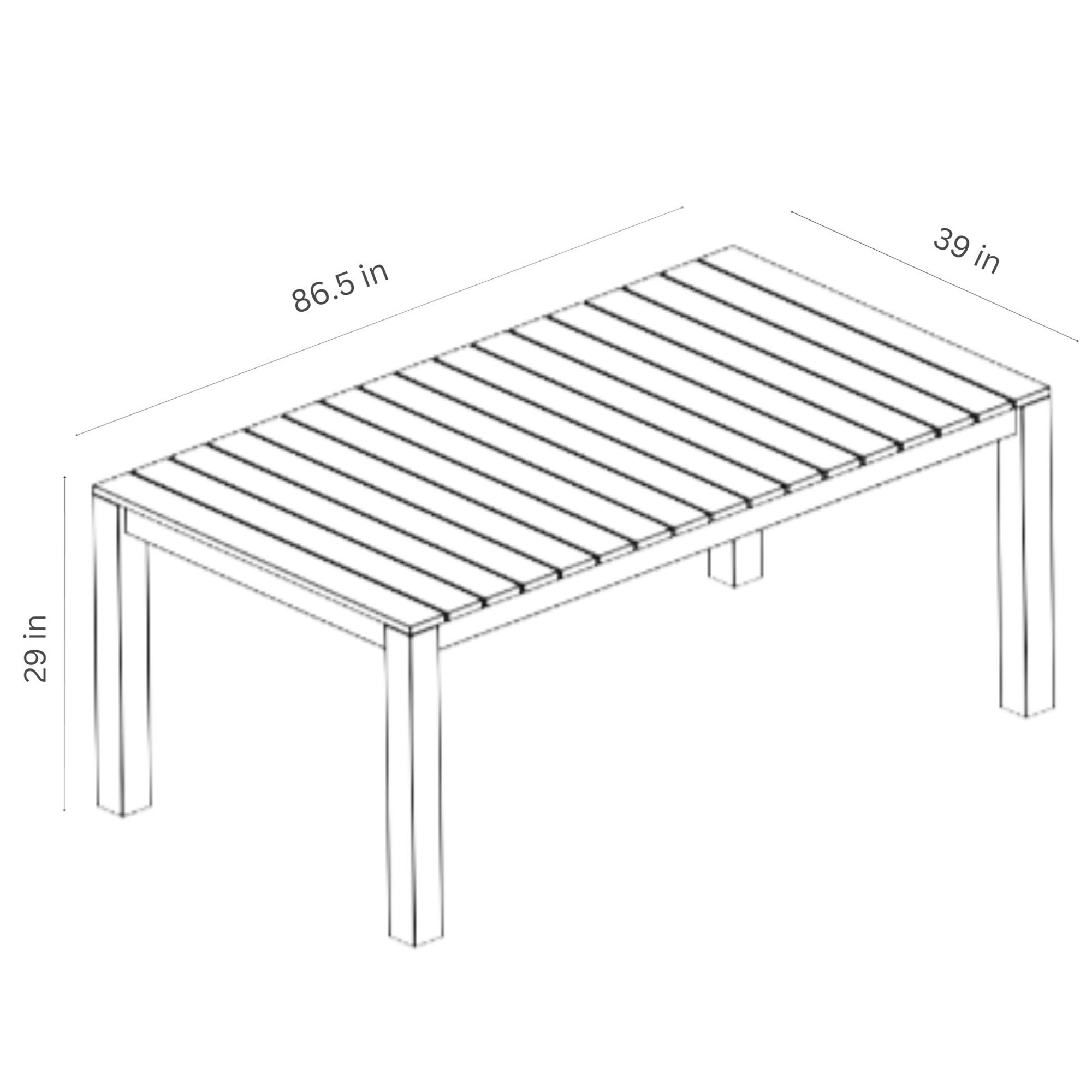 Astor 9-Pc Outdoor Aluminum Dining Set, White 5 Astor 9-Pc Outdoor Aluminum Dining Set, White