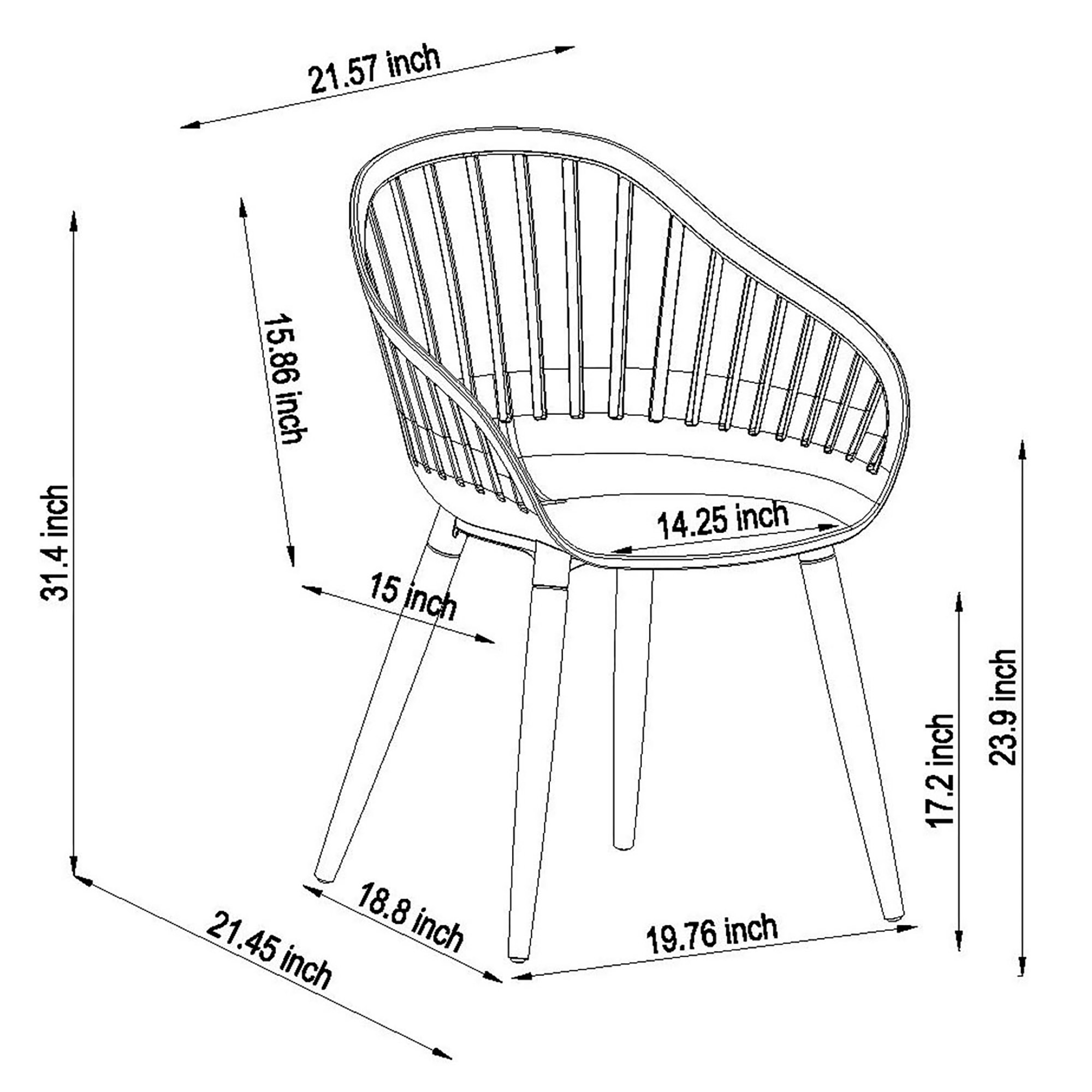 Cayana 5-Pc Round Outdoor Teak Dining Set, Natural/White 6 Cayana 5-Pc Round Outdoor Teak Dining Set, Natural/White