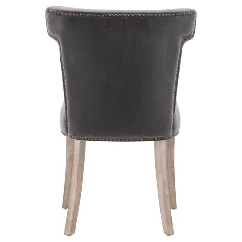 Callie Dining Chair, Dark Dove Velvet 5 Callie Dining Chair, Dark Dove Velvet